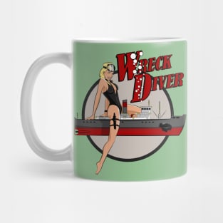 Wreck Diver Pinup Mug